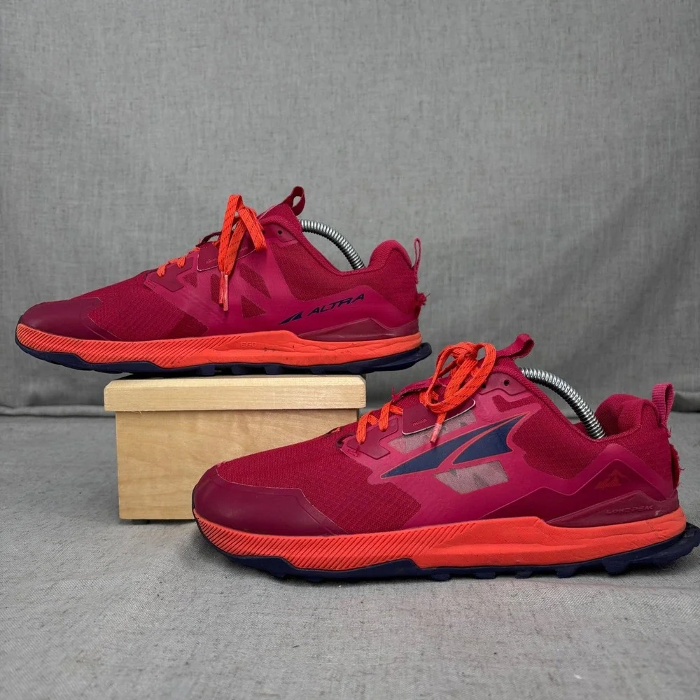 Altra Lone Peak‎ 6 Trail Running Shoes Raspberry Orange Sneaker Women's Size 11